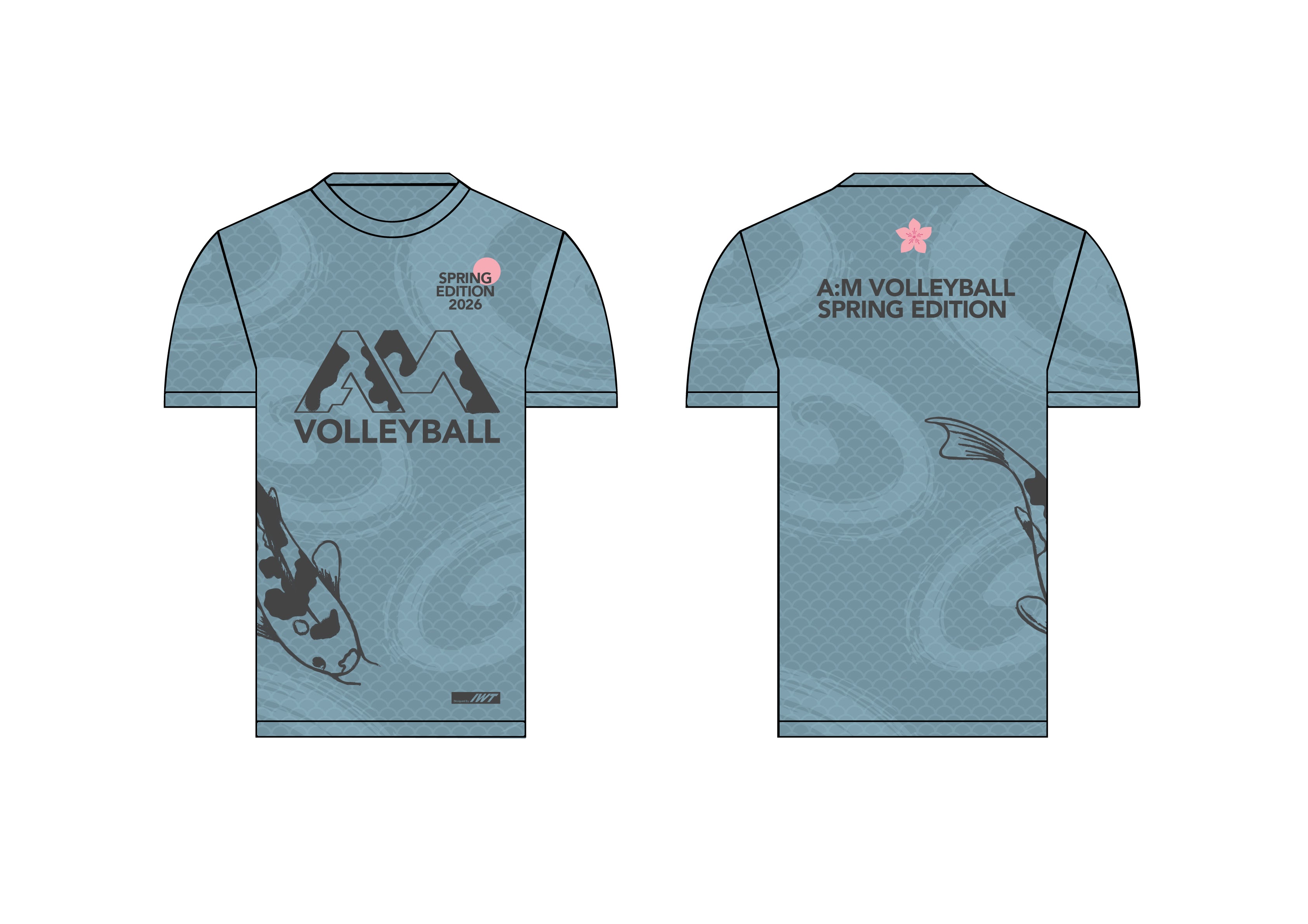 Limited Edition Koi Fish Shirt Blue Colourway
